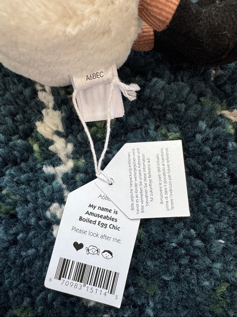 BNWT Jellycat Boiled Egg Chic - Picture 10 of 10